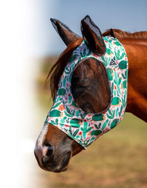 Professional's Choice Lycra Fly Mask/Vliegenmasker "Armadillo"